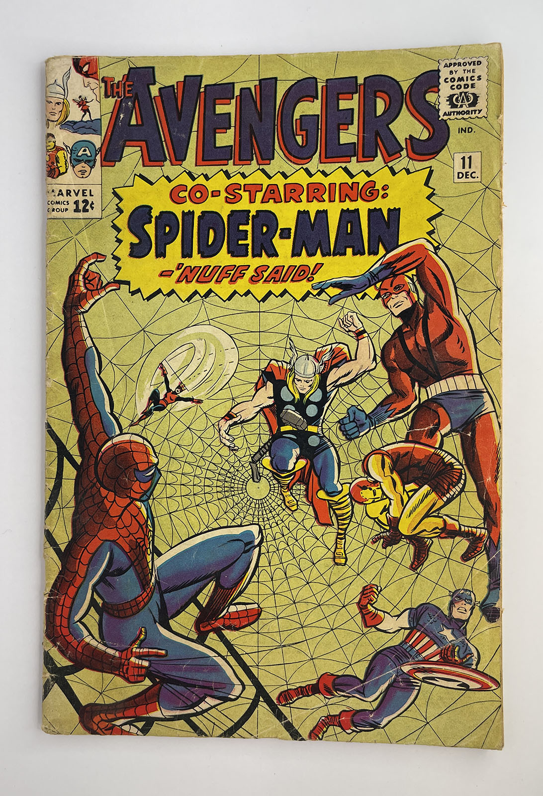 AVENGERS #11 * 3.0 (GD/VG) * Early Spider-Man, 2nd Kang! 1964