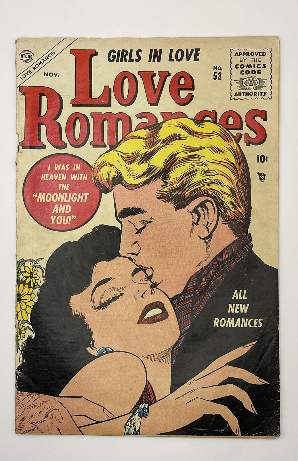 LOVE ROMANCES #53 * 5.0 (VG/FN) * Alex Toth! Atlas 1955 VHTF!