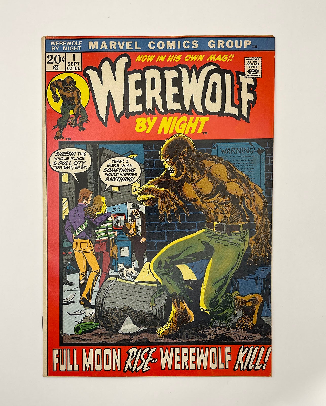 WEREWOLF BY NIGHT #1, #2, #3, #4 Mike Ploog! Gerry Conway! 1972