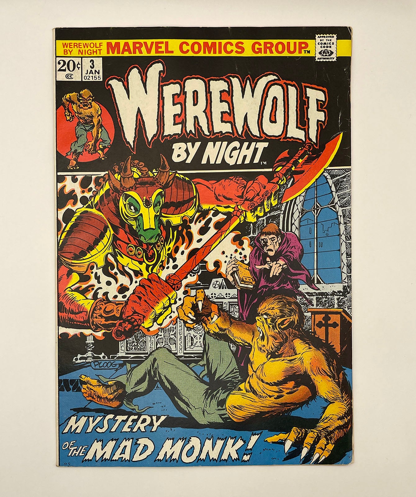 WEREWOLF BY NIGHT #1, #2, #3, #4 Mike Ploog! Gerry Conway! 1972