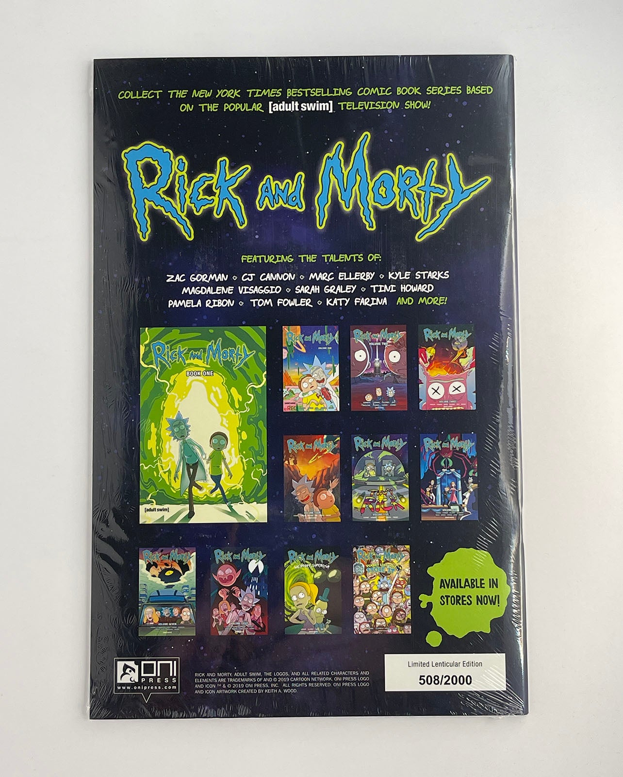 RICK AND MORTY #1 2019 SDCC Lenticular variant! Artist Proof - SEALED! Oni Press