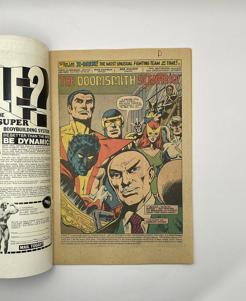 X-MEN #94 * 5.0 (VG/FN) * 2nd app. New X-Men! Dave Cockrum, Gil Kane! KEY 1975