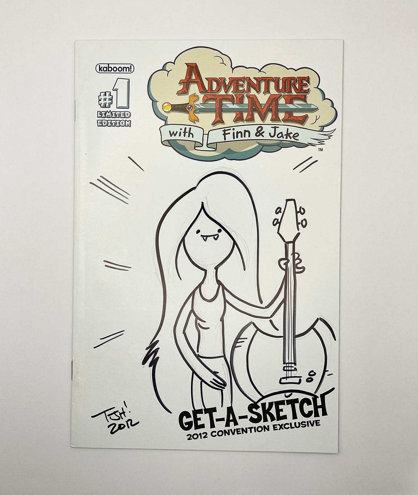 ADVENTURE TIME #1 * 9.0 (VF/NM) * 2012 SDCC Sketched by Travis J. Hill!