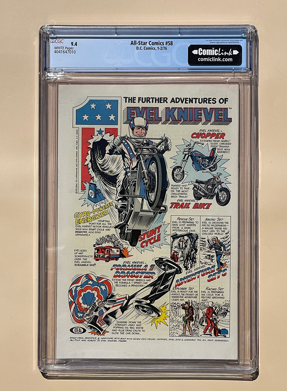 ALL STAR COMICS #58 CGC 9.4 First app. of POWER GIRL! Key 1976