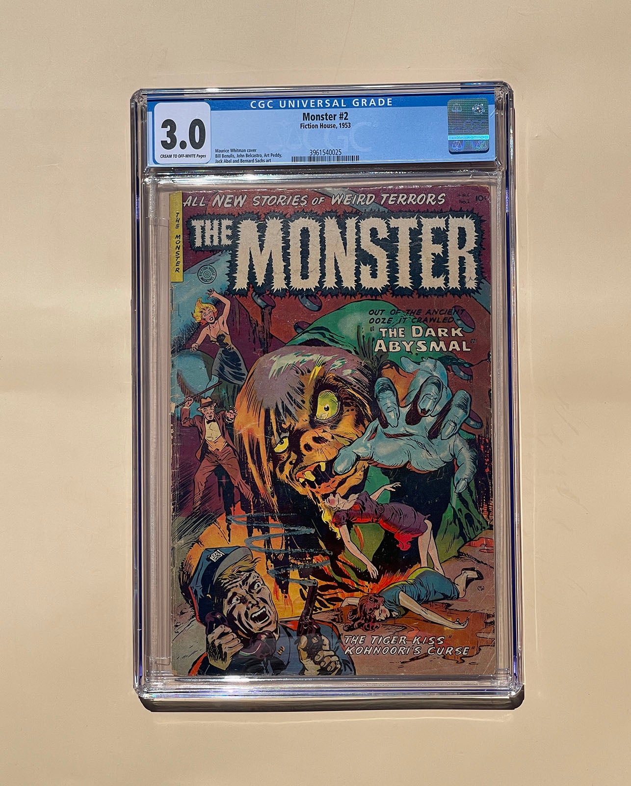 MONSTER #2 * CGC 3.0 * Golden Age! Fiction House! 1953