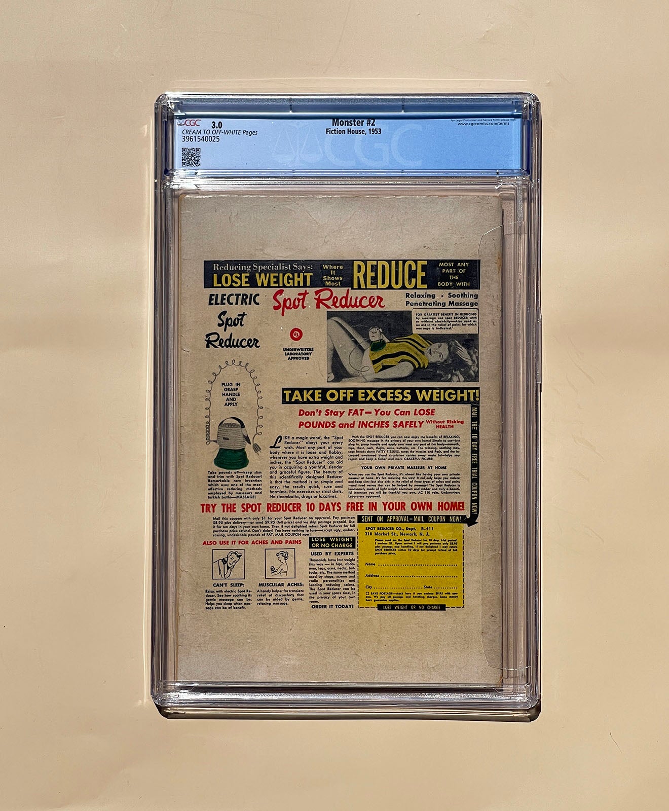 THE MONSTERS #2 * CGC 3.0 * Golden Age! Fiction House! 1953