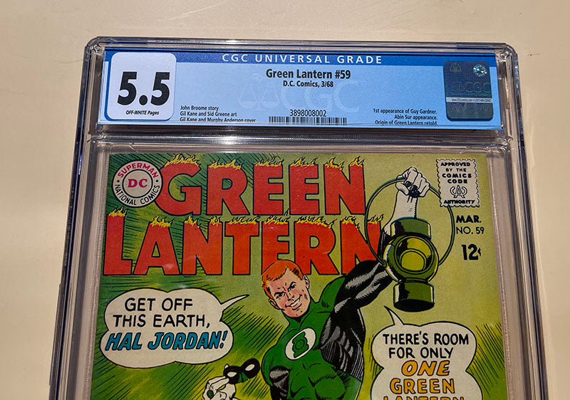 GREEN LANTERN #59 - CGC 5.5 - 1st. appearance GUY GARDNER! Key!