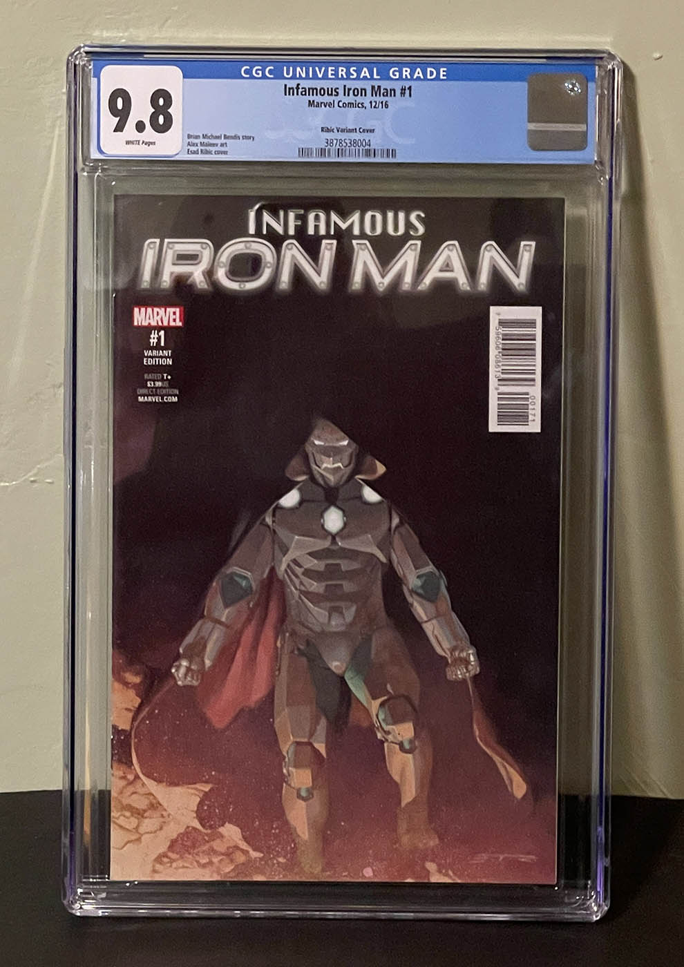 INFAMOUS IRON MAN #1 *CGC 9.8* 1:25 variant, 1st app. A.I. Tony Stark! DR. DOOM!