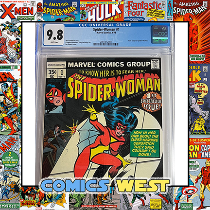 SPIDER-WOMAN #1 CGC 9.8 White pages! Joe Sinnot cover! 1978
