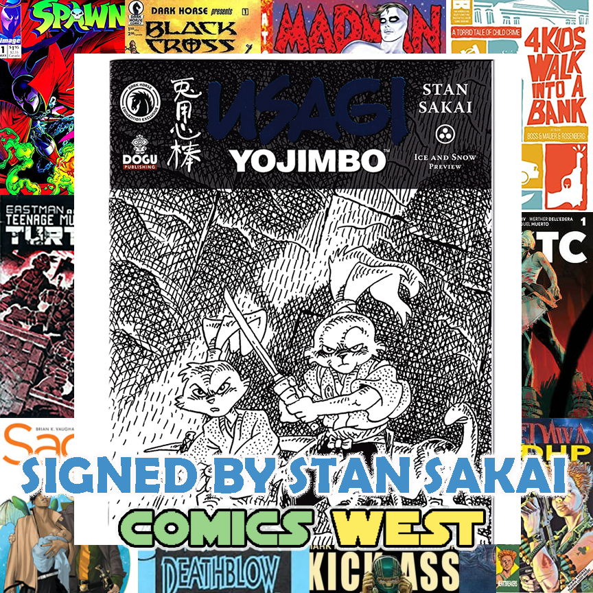 USAGI YOJIMBO Ice and Snow NM+ (9.6) RCCC Exclusive! Signed by Stan Sakai!