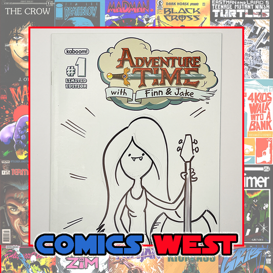 ADVENTURE TIME #1 * 9.0 (VF/NM) * 2012 SDCC Sketched by Travis J. Hill!