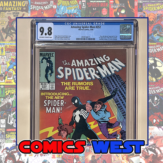 AMAZING SPIDER-MAN #252 * CGC 9.8 * First black costume! Newsstand! 1984