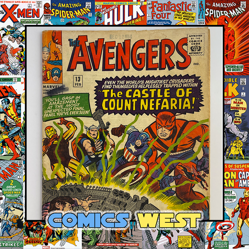AVENGERS #13 * 2.5 (GD+) * 1st app. COUNT NEFARIA! Jack Kirby! 1965