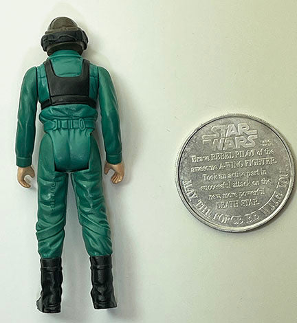 Star Wars: POTF A-Wing Pilot with coin! Original owner collection! 1984