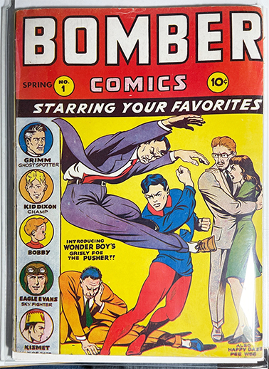 BOMBER COMICS #1 VG- (3.5) 1944