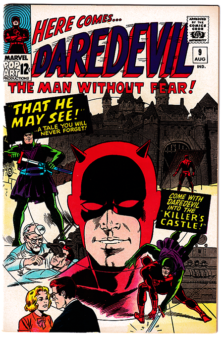 DAREDEVIL #9 VF- (7.5) Wally Wood cover! 1965