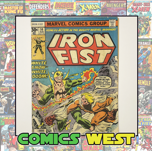 IRON FIST #14 * 3.5 (VG-) * First app. SABERTOOTH! 1977