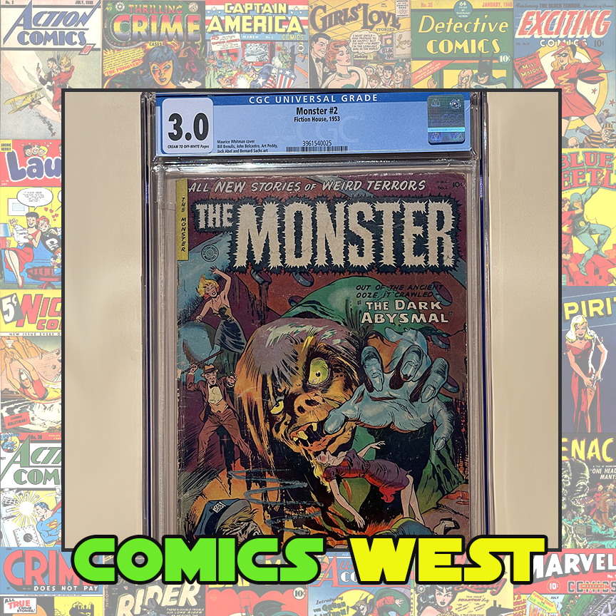 THE MONSTERS #2 * CGC 3.0 * Golden Age! Fiction House! 1953