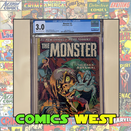 THE MONSTERS #2 * CGC 3.0 * Golden Age! Fiction House! 1953
