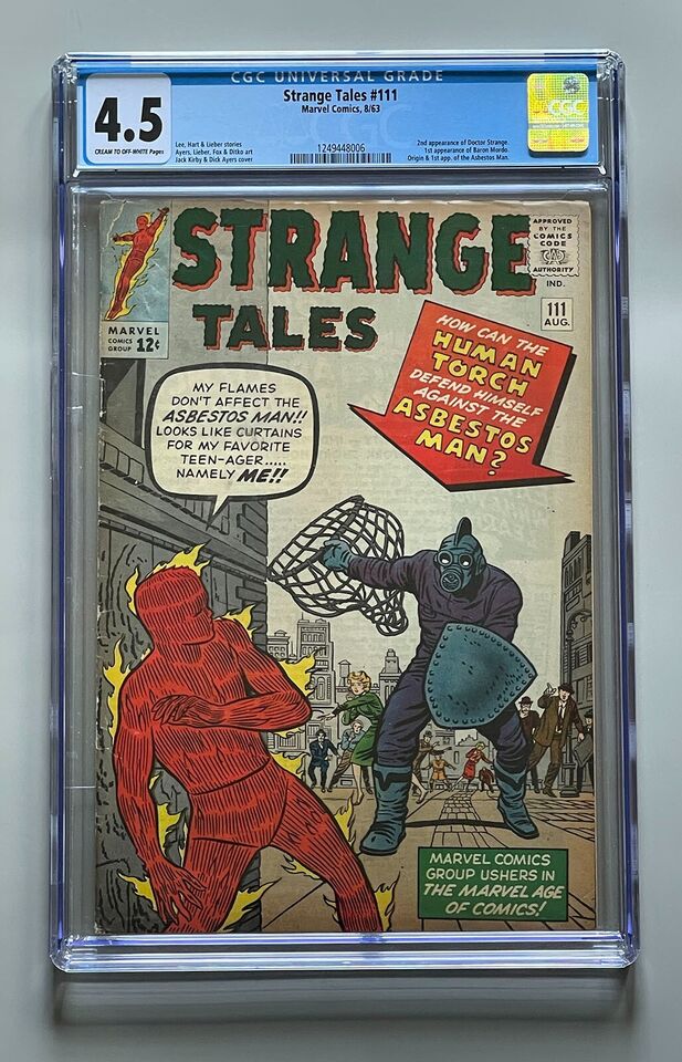 STRANGE TALES #111 * CGC 4.5 * First app. Baron Mordo! 2nd app. Dr. Strange!