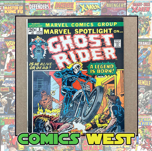MARVEL SPOTLIGHT #5  * 7.5 (VF-)  First app. of GHOST RIDER! 1972