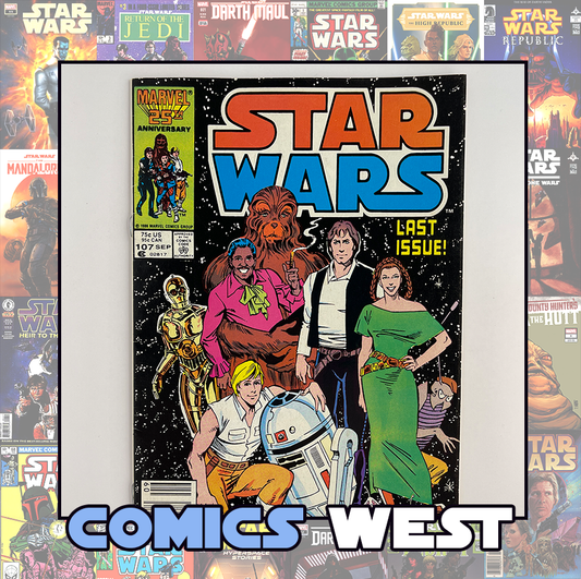 STAR WARS #107 * 9.2 (NM-) * Newsstand, last issue, low print run!