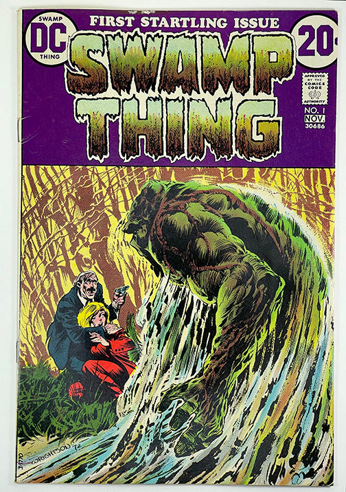 SWAMP THING #1 8.0 First Alec Holland! Bernie Wrightson cover and art! 1972