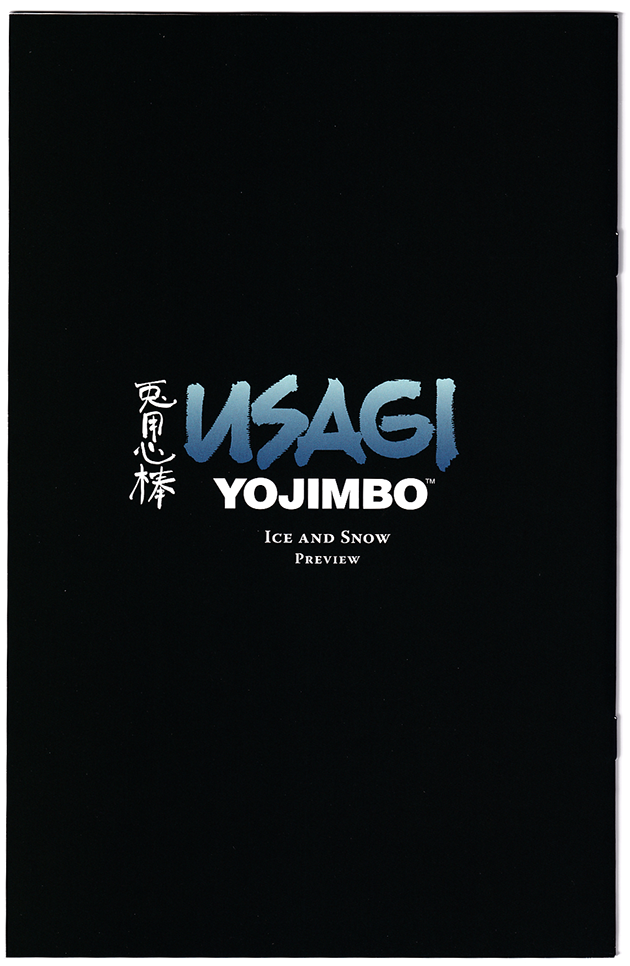 USAGI YOJIMBO Ice and Snow NM+ (9.6) RCCC Exclusive! Signed by Stan Sakai!