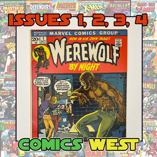 WEREWOLF BY NIGHT #1, #2, #3, #4 Mike Ploog! Gerry Conway! 1972