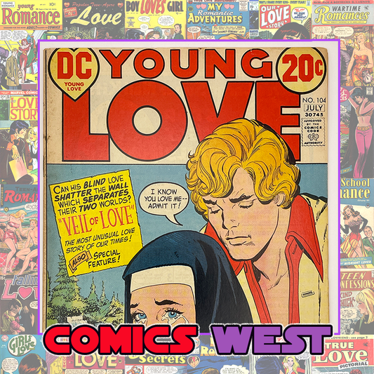 YOUNG LOVE #104 * 5.5 (VG/FN) * Neal Adams crying nun cover! DC Comics 1973