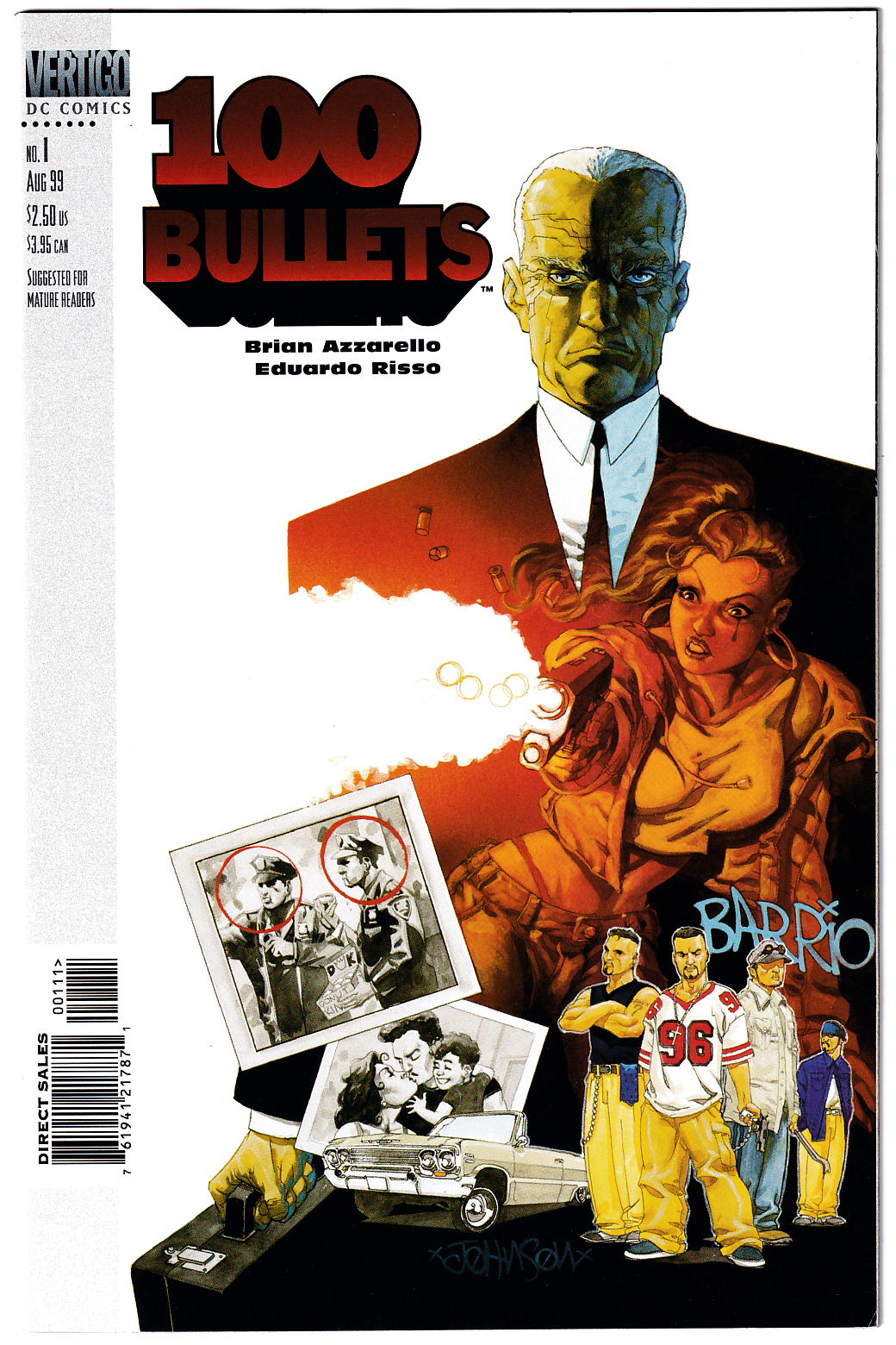 100 BULLETS #1 VF- (7.5) 1st app. Dizzy and Agent Graves!
