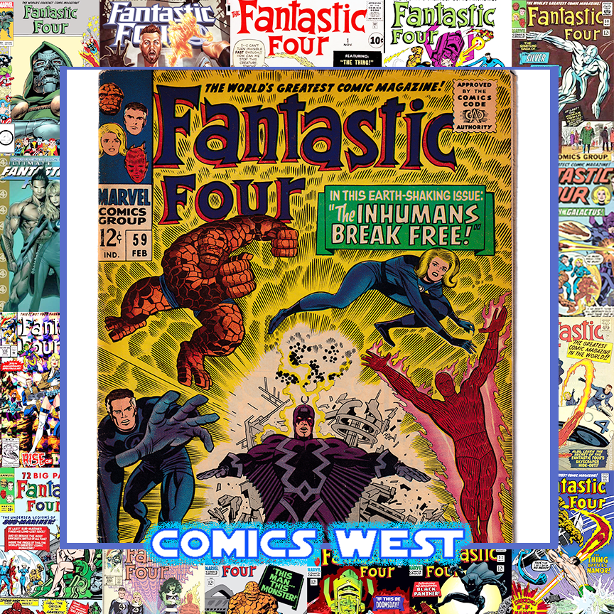 FANTASTIC FOUR #59 VG/FN- (5.0) Doctor Doom! Inhumans! Silver Surfer! 1967
