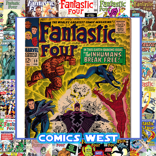 FANTASTIC FOUR #59 VG/FN- (5.0) Doctor Doom! Inhumans! Silver Surfer! 1967