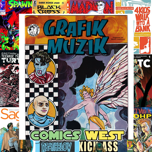 GRAFIK MUZIK #2 NM- (9.2) 2nd Frank Einstein! Mike Allred! 1990