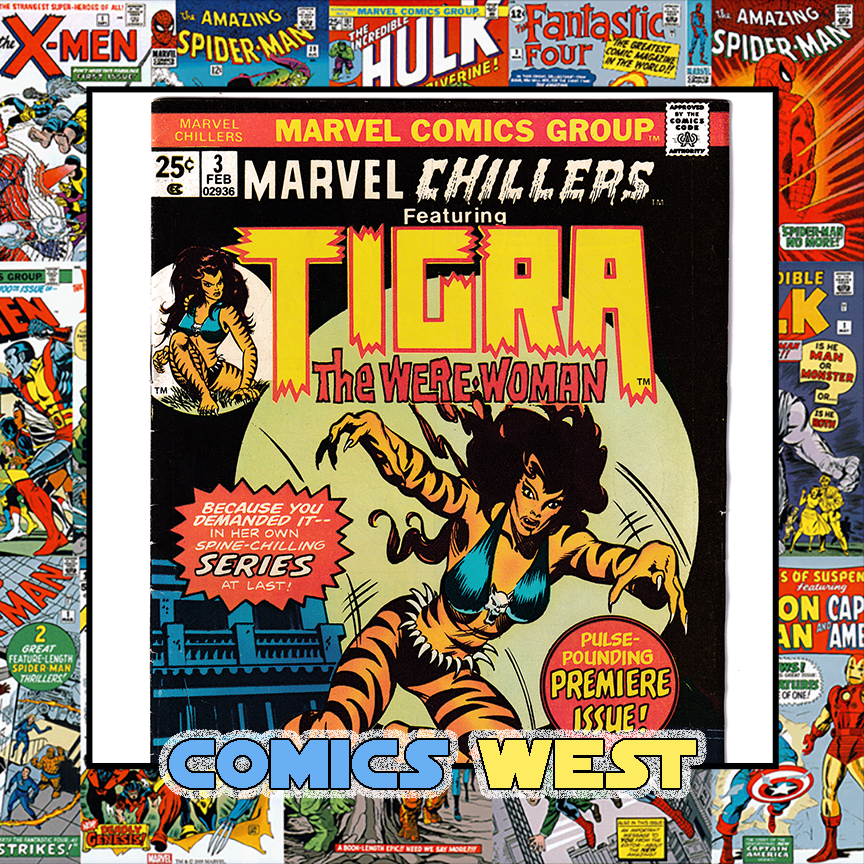 MARVEL CHILLERS #3 FN- (5.5) Origin of Tigra! 1976
