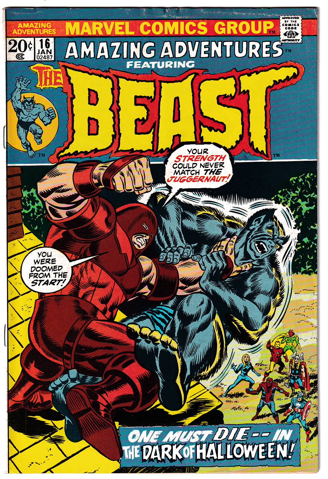 AMAZING ADVENTURES #16 FN- (5.5) Beast vs. Juggernaut!