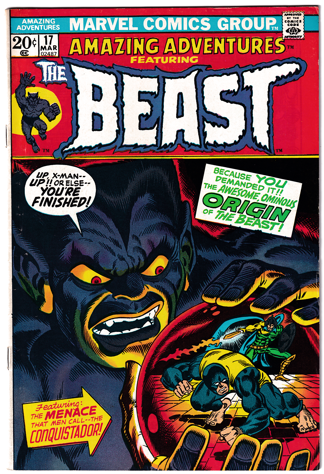 AMAZING ADVENTURES #17 FN/VF (7.0) Last Beast issue!