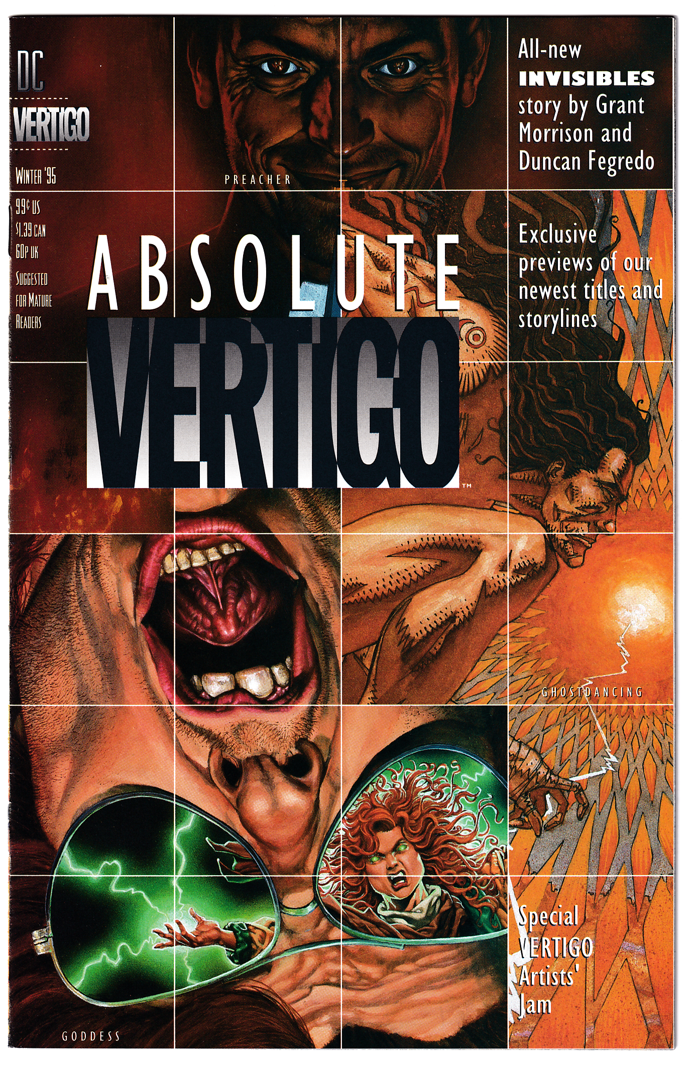 ABSOLUTE VERTIGO NM- 1st. app PREACHER! 1995