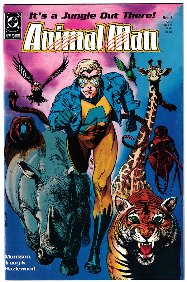 ANIMAL MAN #1 VF (8.0) Brian Bolland cover! 1988