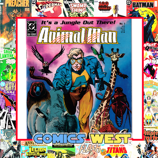 ANIMAL MAN #1 VF (8.0) Brian Bolland cover! 1988