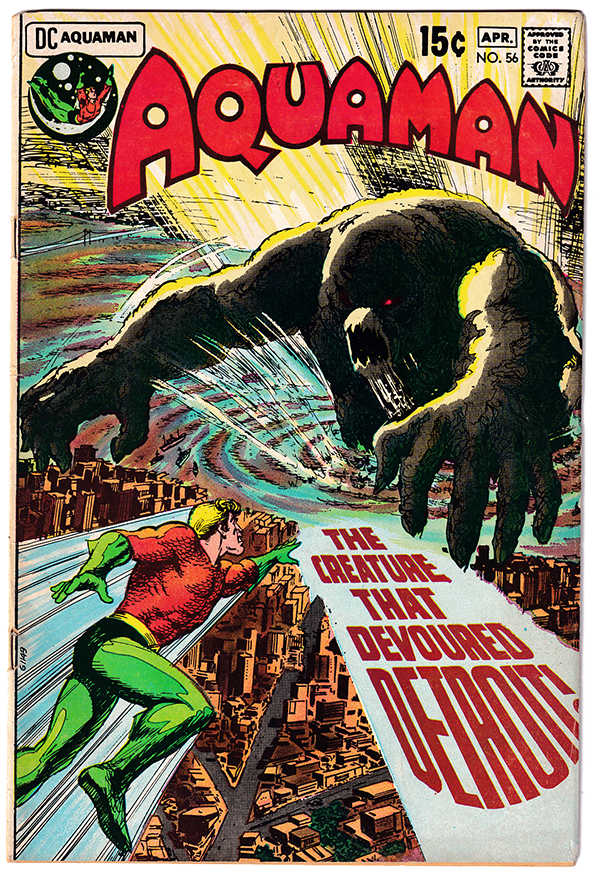 AQUAMAN #56 VG/FN- (5.0) Secret Marvel/DC crossover! Nick Cardy cover! 1971