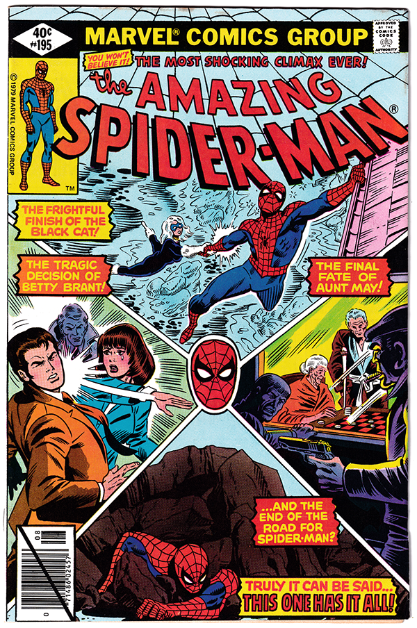 AMAZING SPIDER-MAN #195 NM- (9.2) 2nd app BLACK CAT! 1979