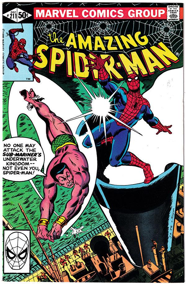 AMAZING SPIDER-MAN #211 NM- (9.2) Spidey vs. Sub-Mariner! 1980