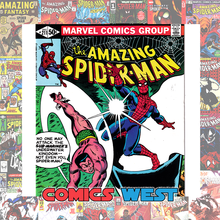 AMAZING SPIDER-MAN #211 NM- (9.2) Spidey vs. Sub-Mariner! 1980