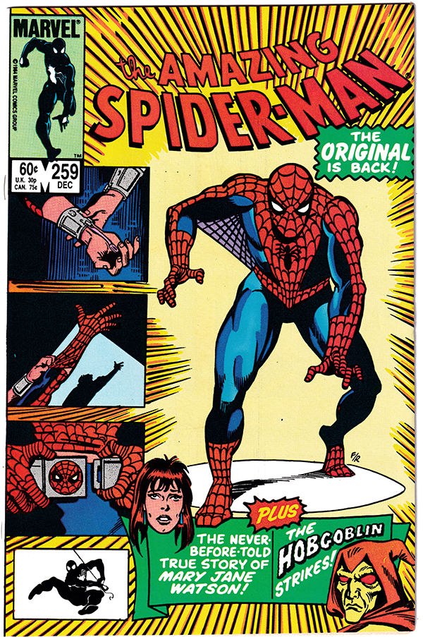 AMAZING SPIDER-MAN #259 NM- (9.2) Origin of Spidey! 1984
