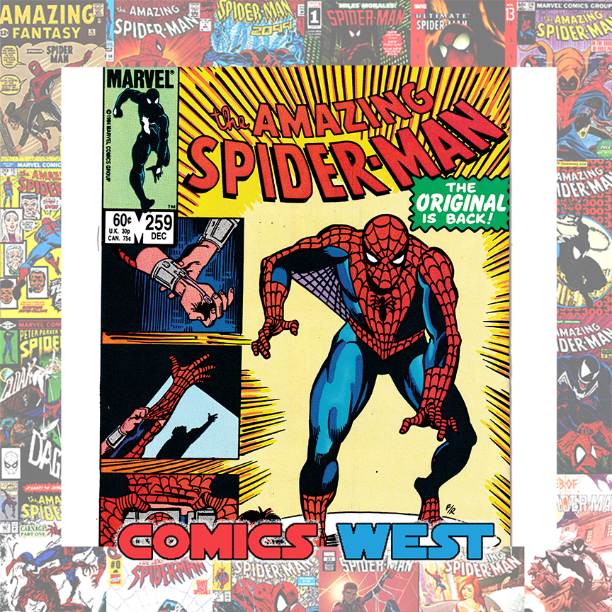 AMAZING SPIDER-MAN #259 NM- (9.2) Origin of Spidey! 1984