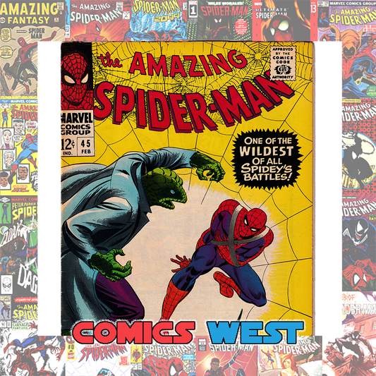 AMAZING SPIDER-MAN #45 FN/VF (7.0) 3rd app. LIZARD John Romita!