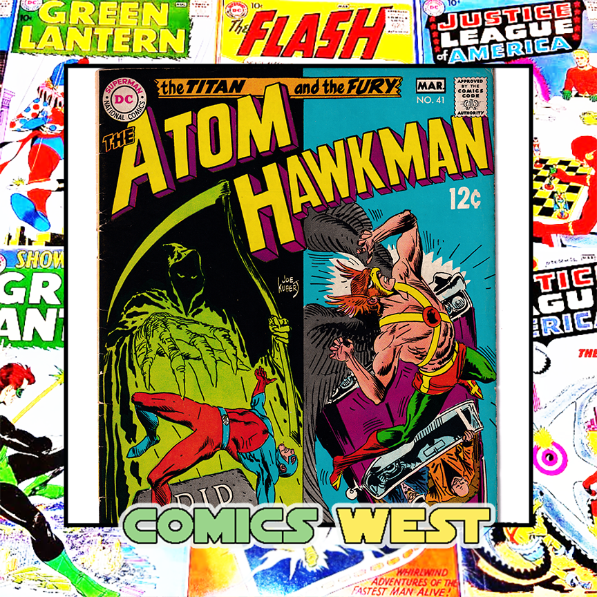 ATOM #41 VG+ (4.5) Hawkman! Joe Kubert cover! 1969