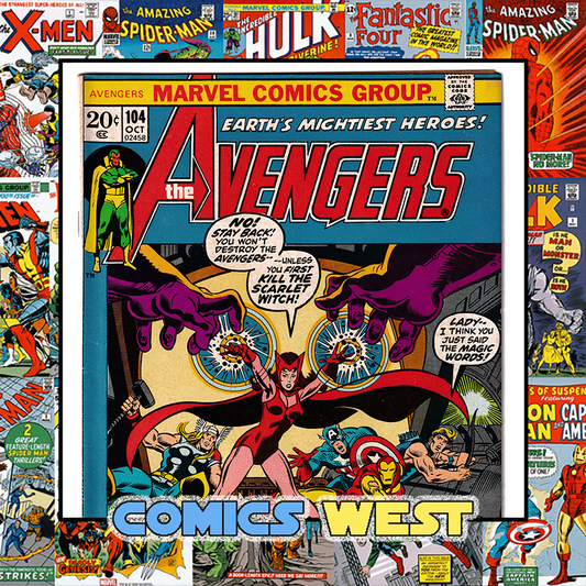 AVENGERS #104 FN/VF (7.0) Scarlet Witch! Sentinels appearance! 1972