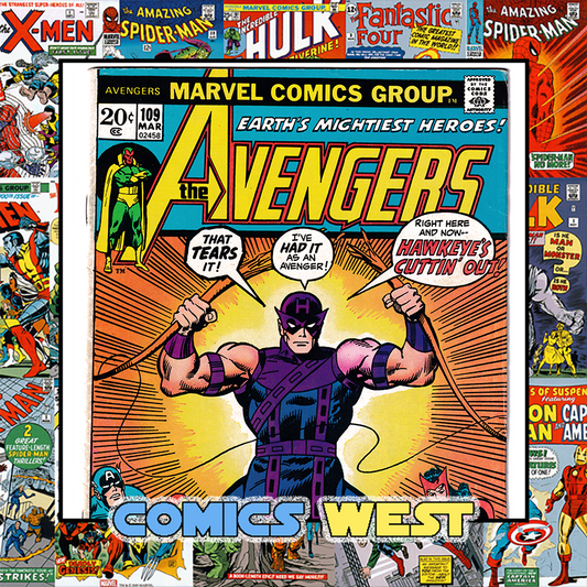 AVENGERS #109 FN- (5.5) Hawkeye quits! 1st app. Typhon Imus Champion! 1973